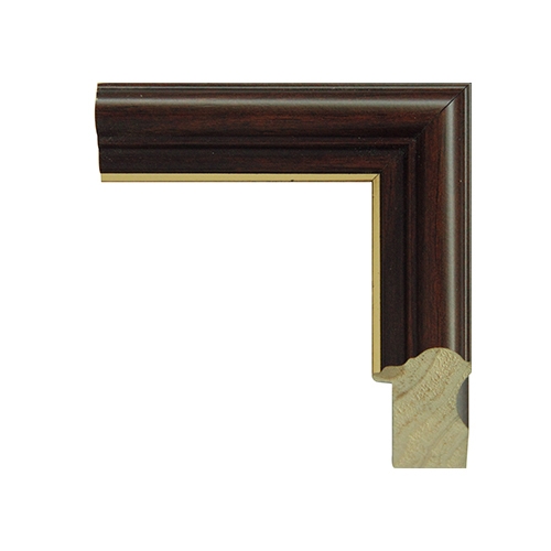 1435A 咖啡色內金邊 / brown, gold